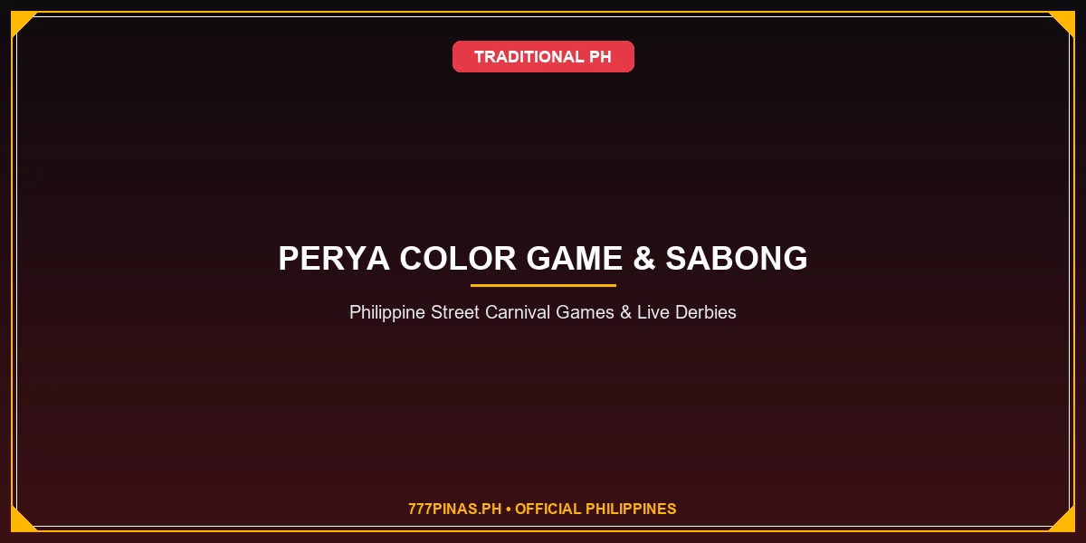 Philippine Perya Games & Online Sabong Live Hub